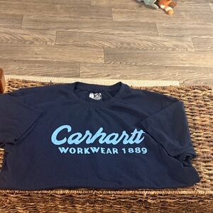 Carhartt Mens Large Loose Navy Blue T-Shirt